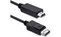 Qoltec Cable DisplayPort male - HDMI male 1m Μαύρο