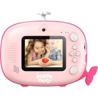 Kiddoboo FotoFun 2 Whale Compact Φωτογραφική Μηχανή Ροζ