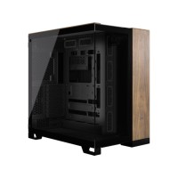 Corsair 6500X Midi Tower Μαύρο/Walnut Wood