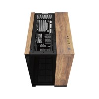 Corsair 6500X Midi Tower Μαύρο/Walnut Wood