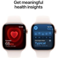 Apple Watch Series 11 Aluminium 42mm Αδιάβροχο με Παλμογράφο (Rose Gold Aluminium Case with Light Blush Sport Band - S/M)
