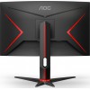 AOC C24G2U/BK Curved Gaming Monitor 23.6" FHD 165Hz Black Red