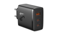 Baseus Φορτιστής Χωρίς Καλώδιο με Θύρα USB-A και 2 Θύρες USB-C 65W Power Delivery / Quick Charge 3.0 Μαύρος (Cube Pro)