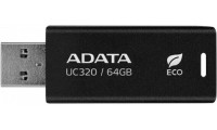 Adata UC320 64GB USB 3.2 Stick Μαύρο