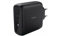 Trust Φορτιστής Χωρίς Καλώδιο με 2 Θύρες USB-C 65W Μαύρος (Maxo)