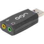 uGo Εξωτερική USB Κάρτα Ήχου 5.1 σε Μπλε χρώμα UKD-1085
