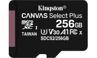 Kingston Canvas Select Plus microSDXC 256GB Class 10 U3 V30 A1 UHS-I