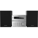 Grundig Ηχοσύστημα 2.0 CMS 4200 120W με CD / Digital Media Player και Bluetooth Μαύρο / Ασημί