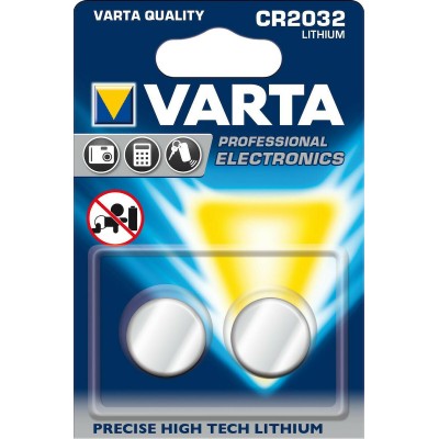 Varta Professional Electronics Μπαταρίες Λιθίου Ρολογιών CR2032 3V 2τμχ