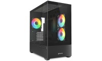 Sharkoon MK6 RGB Micro Tower με Πλαϊνό Παράθυρο Μαύρο