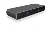 Icy Box IB-DK8801-TB4 USB-C 10-in-1 Docking Station με 4K PD Ethernet Μαύρο