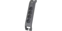 Philips Πολύπριζο 4 Θέσεων με Καλώδιο 2m Γκρι (SPN3140A/60)