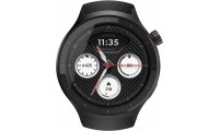 Motorola Moto Watch Aluminium 47mm με Παλμογράφο Matte Black with Pantone Volcanic Ash Band