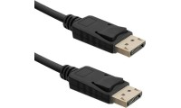 Qoltec Cable DisplayPort male - DisplayPort male 1m Μαύρο