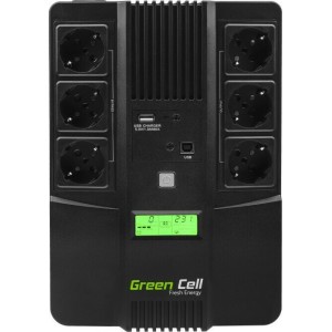 Green Cell UPS Line-Interactive 800VA 480W με 6 Schuko Πρίζες