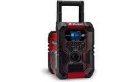 Einhell TE-CR 18 Li DAB+/FM/BT - Solo Επιτραπέζιο Ραδιόφωνο Μπαταρίας DAB+ με Bluetooth και USB Μα΄ύρο/Κόκκινο