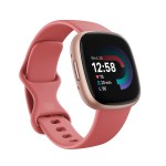 Fitbit Versa 4 Aluminium Αδιάβροχο Smartwatch με Παλμογράφο (Pink Sand/Copper Rose)