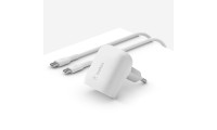Belkin Φορτιστής με Θύρα USB-C και Καλώδιο USB-C - USB-C 20W Power Delivery Λευκός (WCA006VF1MWH-B6)