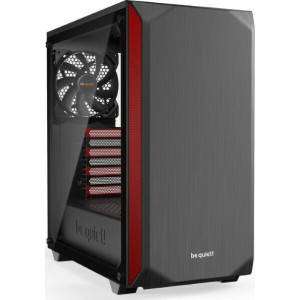Be Quiet Pure Base 500 Midi Tower Κουτί Υπολογιστή με Πλαϊνό Παράθυρο Μαύρο/Κόκκινο