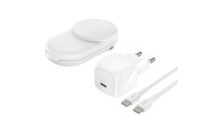 Belkin UltraCharge 3-in-1 Foldable Magnetic Charger with Qi2 25W (Round) White