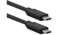 Roline USB 2.0 Cable USB-C male - USB-C male Μαύρο 1m