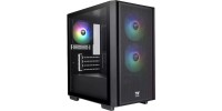 Thermaltake Versa H16 TG ARGB Micro Tower Μαύρο