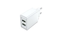 Vention Φορτιστής Χωρίς Καλώδιο με 2 Θύρες USB-A 18W Quick Charge 3.0 Λευκός (FBAW0-EU)
