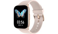 Oromed Oro Fit Pro Stainless Steel 46mm Αδιάβροχο Smartwatch με Παλμογράφο Ροζ
