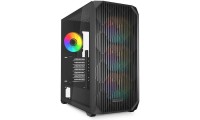 Sharkoon AK3 RGB Gaming Midi Tower Κουτί Υπολογιστή με Πλαϊνό Παράθυρο Μαύρο