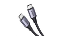 Ugreen Braided USB 2.0 Cable USB-C male - USB-C male 240W Γκρι 1m