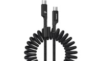Baseus Spiral USB 2.0 Cable USB-C male - USB-C male 100W Μαύρο 1m