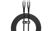 Baseus Glimmer Braided USB 2.0 Cable USB-C male - USB-C 100W Μαύρο 2m