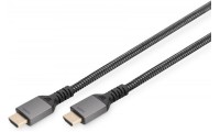Digitus HDMI 2.1 Braided Cable HDMI male - HDMI male 1m Μαύρο