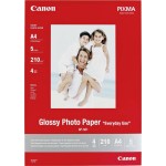Canon GP-501 Φωτογραφικό Χαρτί Everyday Use A4 (21x30) 210gr/m² για Εκτυπωτές Inkjet 5 Φύλλα