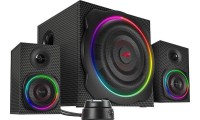 SpeedLink Gravity Carbon RGB Ασύρματα Ηχεία Υπολογιστή 2.1 με RGB Φωτισμό και Bluetooth Ισχύος 120W σε Μαύρο Χρώμα