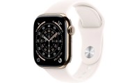Apple Watch Series 11 Cellular Titanium 42mm Αδιάβροχο με eSIM και Παλμογράφο (Gold Titanium Case with Light Blush Sport Band - S/M)