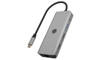 Icy Box IB-DK4012-CPD USB-C Docking Station με HDMI 4K PD Ethernet και σύνδεση 2 Οθονών Γκρι