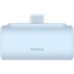Baseus Compact Series Built-in Type-C Power Bank 5000mAh 20W με Θύρα USB-C Power Delivery / Quick Charge 3.0 Μπλε