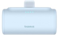 Baseus Compact Series Built-in Type-C Power Bank 5000mAh 20W με Θύρα USB-C Power Delivery / Quick Charge 3.0 Μπλε
