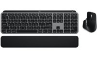 Logitech MX Keys S Ασύρματο Bluetooth Σετ Πληκτρολόγιο Ποντίκι Αγγλικό US Συμβατό με Mac Γκρι