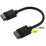 Corsair iCUE LINK Cable, 2x 100mm with Straight connectors Μαύρο