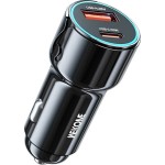 Wekome Wp-c49 Pop Digital Series Usb Usb-c Type-c 63w Γρήγορος Φορτιστής Αυτοκινήτου Μάμα