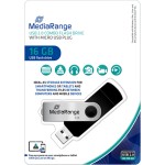 MediaRange 16GB USB 2.0 Stick με σύνδεση USB-A & micro USB-B Μαύρο