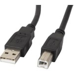 Lanberg USB 2.0 Cable USB-A male - USB-B male 1.8m (CA-USBA-11CC-0018-BK)