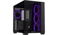 Asus A32 Plus Gaming Midi Tower Κουτί Υπολογιστή με Πλαϊνό Παράθυρο και ARGB Φωτισμό Μαύρο