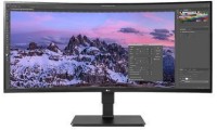 LG 35BN77CP-B Ultrawide VA HDR Curved Monitor 35" QHD 3440x1440 με Χρόνο Απόκρισης 5ms GTG