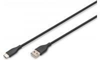Digitus USB 2.0 Cable USB-C male - USB-A male 60W Μαύρο 1m