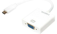LogiLink Μετατροπέας USB-C male σε VGA female Λευκό
