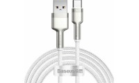 Baseus Cafule Series Braided USB 2.0 Cable USB-C male - USB-A 66W Λευκό 2m