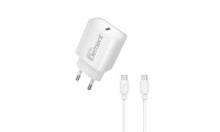 Element Φορτιστής GaN USB-C με Καλώδιο USB-C 20W Λευκό